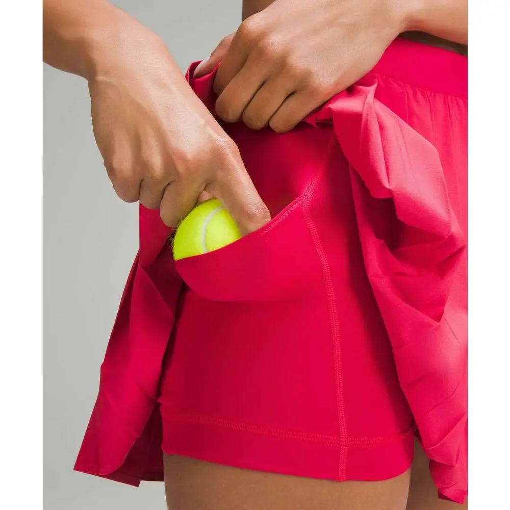 Lululemon High Rise Pleated Tennis Skirt Cherry Mist